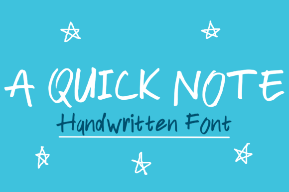 A Quick Note: The Handwritten Font That Brings Personality to Every Maker’s Project