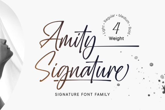 Amity Signature: A Refined Script Font for Elegant Editorial Design