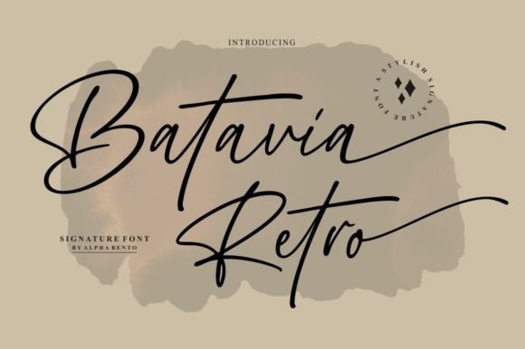 Batavia Retro: Elevating Brand Communication with Chic Handwritten Typography