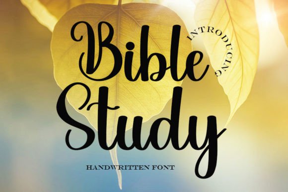 Bible Study: A Handwritten Font for Elegant Web Typography