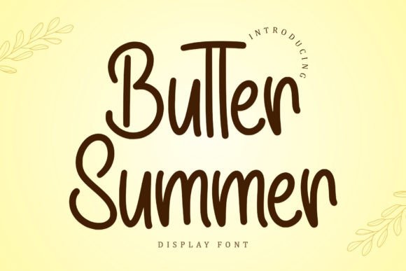 Butter Summer: A Handwritten Font That Elevates Editorial Design