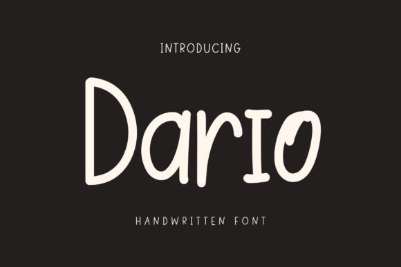 Dario: A Playful Handwritten Font for Editorial Charm