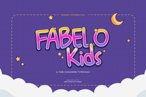 Fabelo Kids: A Playful Children’s Typeface for Crafty Creations