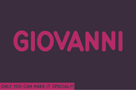 Giovanni: A Natural Handwritten Font for Modern Web Design
