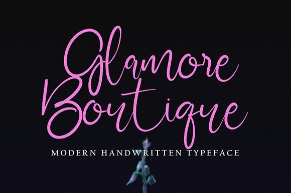 Glamore Boutique: The Handwritten Font That Elevates Campaign Visuals