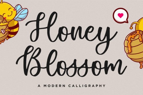 Honey Blossom: A Modern Calligraphy Font for Thoughtful Editorial Design