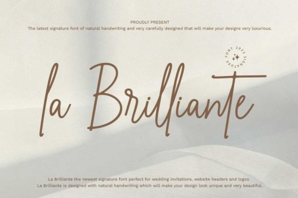 La Brilliante: A Fresh Script Font for Modern Branding Projects