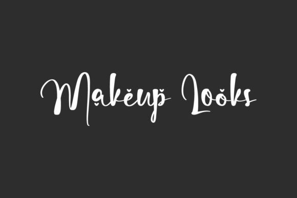 Makeup Looks: A Playful Script Font for Editorial Design and Digital Publishing