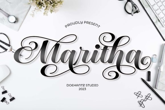 Maritha: A Bold Script Font for Modern Web and Digital Design