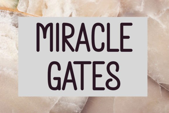Miracle Gates: A Script Font That Elevates Small Business Branding
