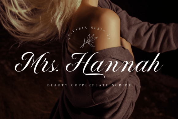 Mrs Hannah: A Luxurious Script Font for Elegant Editorial Design