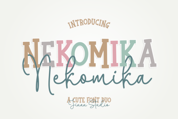 Nekomika: A Romantic Script & Slab Serif Font for Modern Marketing Visuals