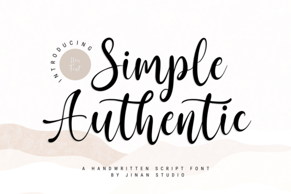 Simple Authentic: A Handwritten Font for Editorial Design and Digital Publishing
