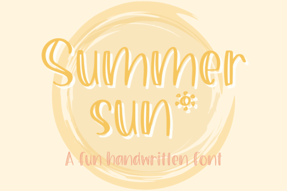 Summer Sun: A Handwritten Font for Warm, Inviting Editorial Design