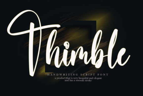 Thimble: A Stylish Handwritten Font That Elevates Small Business Branding