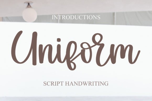 Uniform: A Stylish Handwritten Font for Modern Brand Identities